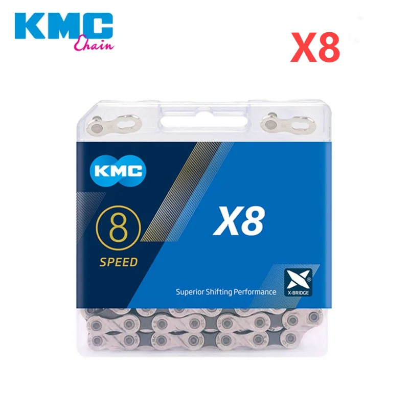 KMC Bicycle Chain X8 X9 X10 X11 X12 Road MTB Bike Chain 8 9 10 11 12 Speed 116 118 126L Bike Chain for Shimano Sram Bike Parts