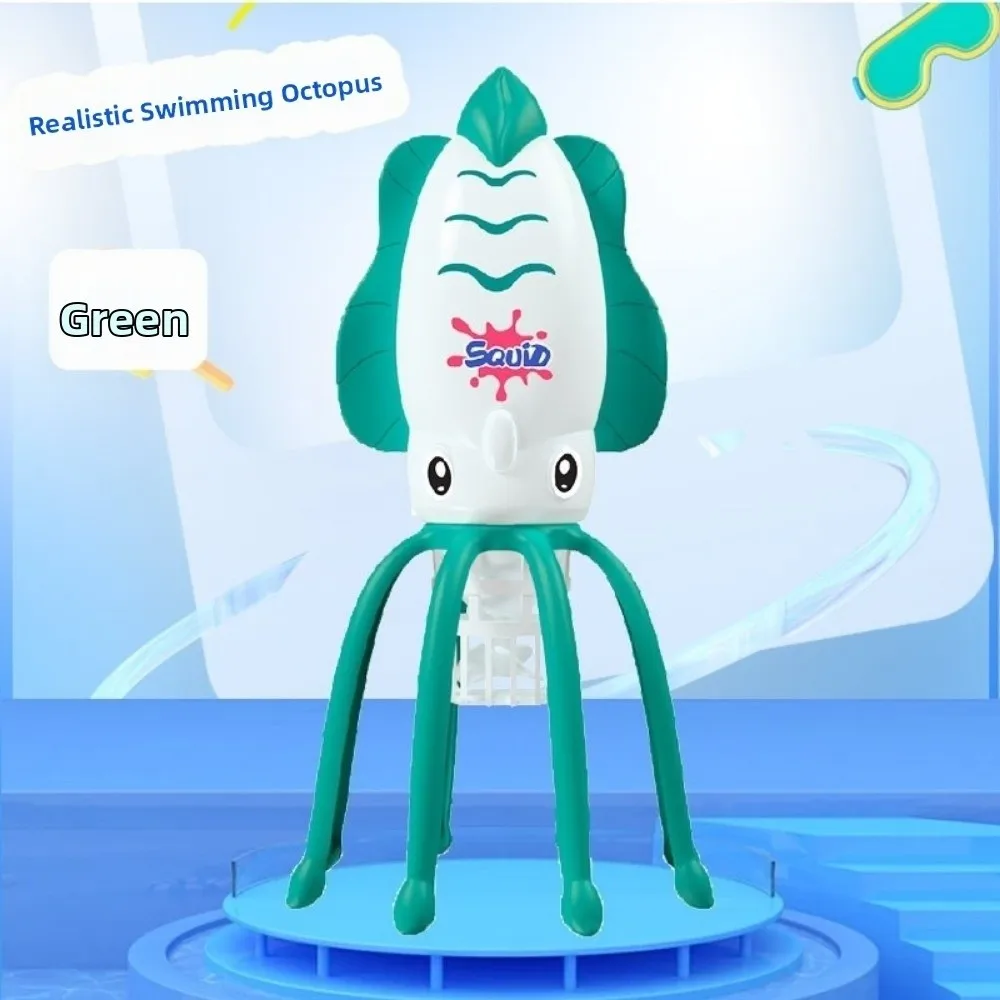 Simulation Design Electric Squid Toy Anti True Cartoon Style Swimming Pool Toy Playing Battery Powered Squid Interactive Toy