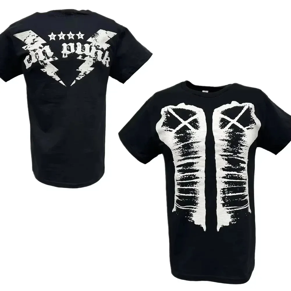 

Summer New Men's T Shirts 3D Printed Short Sleeve Wrestler Cm Punk Round Neck Street Sports Casual Oversized Tops