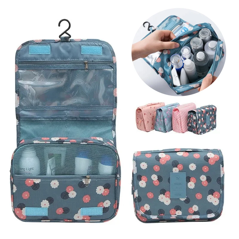 Travel Cosmetic Bag Big Capacity Hanging Beauty and Makeup Bag Neutral Multifunctional Storage Organizer  Storage Wash Pouch