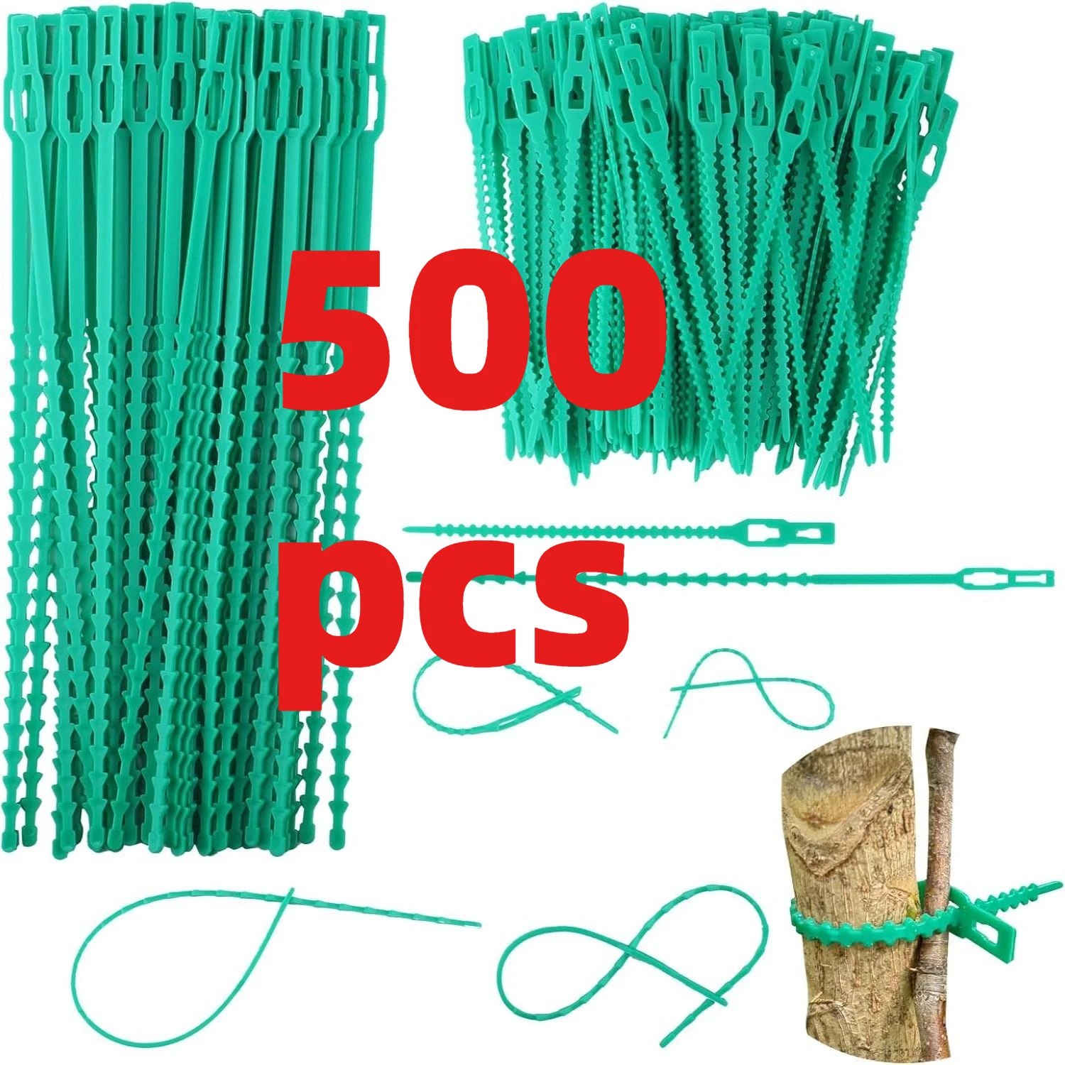 Reusable Garden Cable Ties Plant Vine Tree Shrubs Support Fastener Locking Nylon Adjustable Zipper Cables Ties Organizer Tools