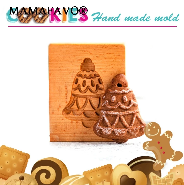 Wooden Cookie Mold Forest Forms for Cookies Gingerbread Pumpkin Reindeer 3d Cookie Cutters Flowers Press Molds F073