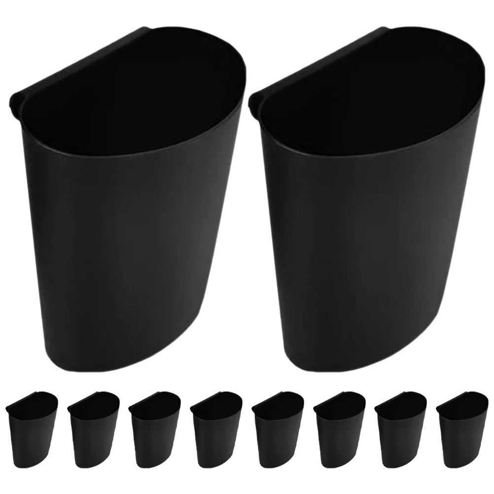 

10 Pcs Storage Basket Hanging Bucket Trash Can Cup Holder Rolling Cart Accessories Small Trolley Organizer Sundries Home Baskets