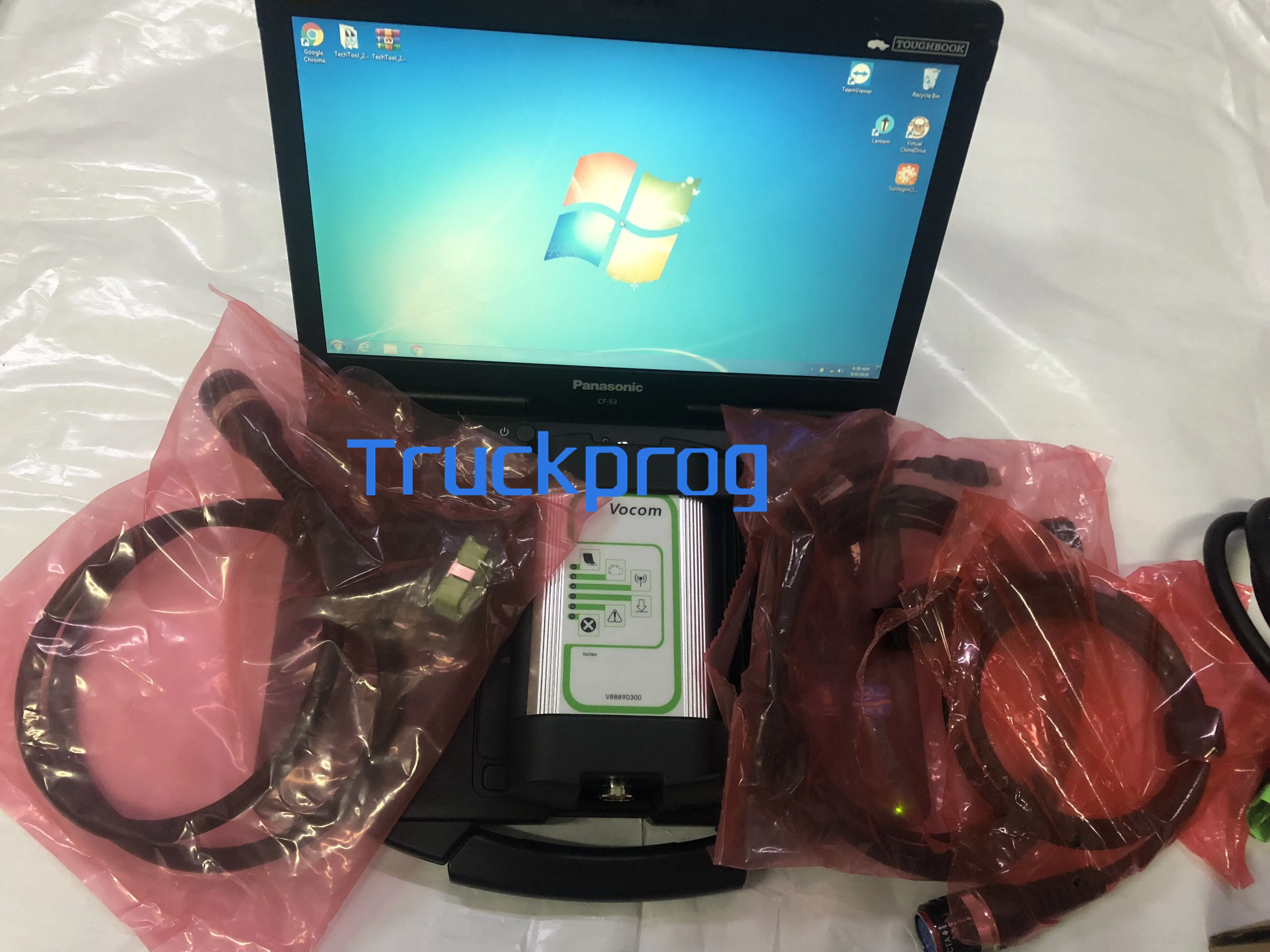 

for VOCOM 88890300 Vocom PTT V2.8 DEV2 for UD/Mack/renault Vocom Truck excavator Diagnostic TOOL+Thoughbook CF53 LAPTOP