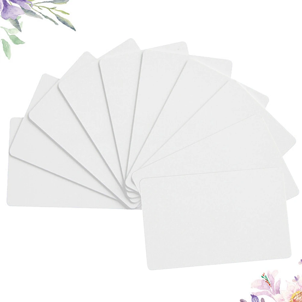 10pcs 흰색 카드 빈 쓰기 가능 NTAG215 스마트 액세스 도어 잠금 회의 로그인을위한 유도 멀티 팩 라벨