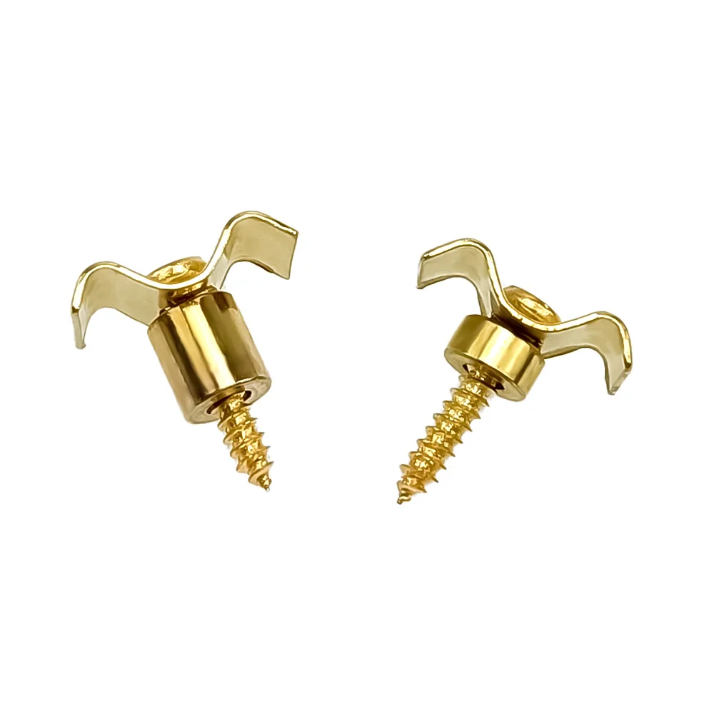 1 Pair Of String Trees/Retainers Electric Guitar Gold/Black/Chrome With Screw Guide Fit Telecaster Electric Guitar Accessories image 6