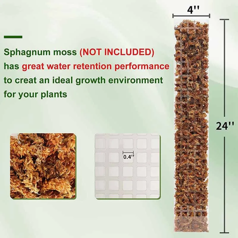 

Пластиковые стойки для мха AAAN-Plant используются для пней и торфных моховых опор, стойки для вьющихся растений, стойки для мха в форме спины