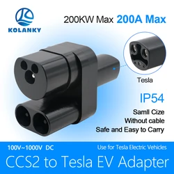 Kolanky 200A CCS2 a Tesla DC Fast EV caricatore adattatore di ricarica per presa per auto Tesla Conventor per veicoli elettrici