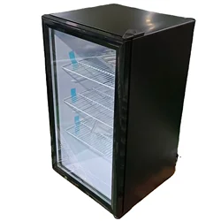 Hot selling Small refrigerator glass door Compact fridge 90 Liter home bar cooler drink cooling display refrigerator