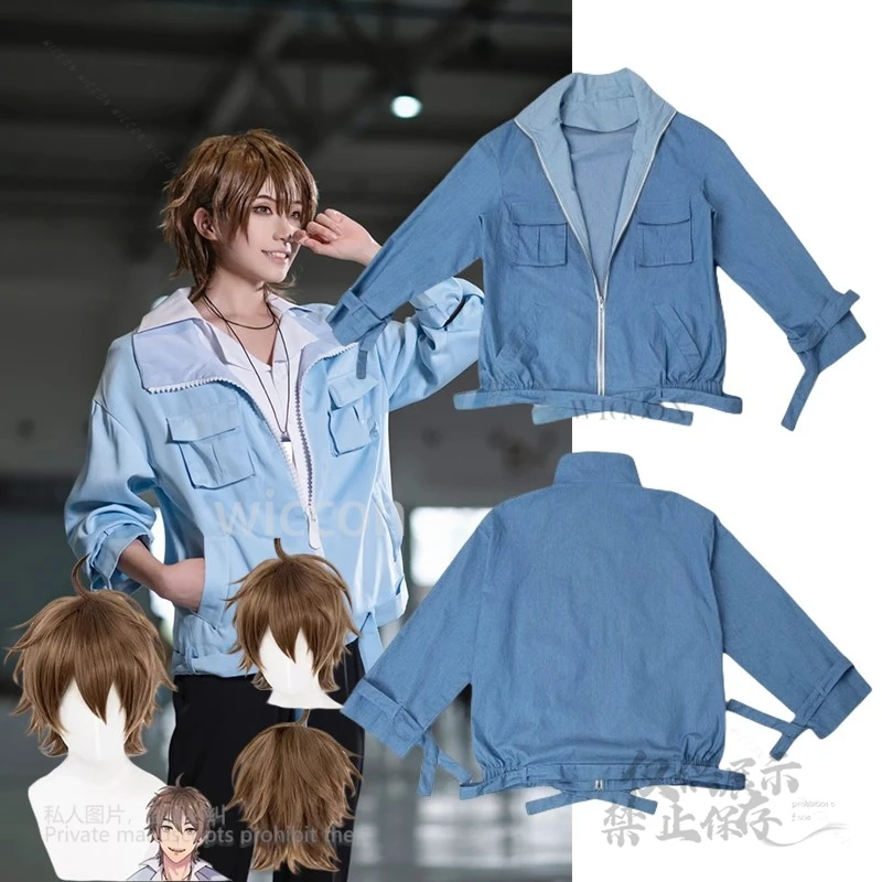 

Eiden Game Nu: Карнавальный костюм для косплея, повседневное пальто, синяя куртка, парики, женский и мужской костюм, наряды для Хэллоуина, косплей по индивидуальному заказу