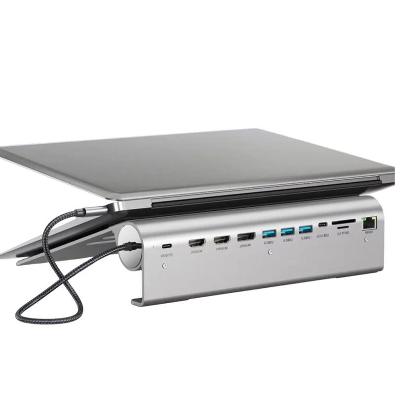 Super Deal -USB C Hub 11-In-1 Type-C Dock Station 3.0 Splitter Multiport Adapter 4K RJ45 For SD/TF VGA For PC Laptop