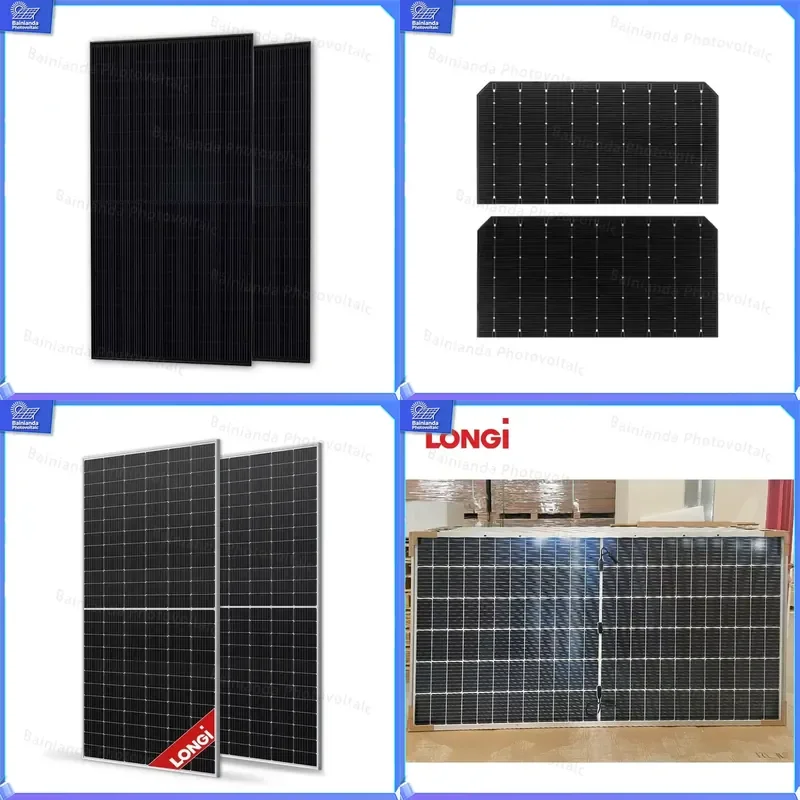 Longi High-Efficiency Bifacial Double-Glass Solar Panel LR7-72HVHF 640W 650W 660W 670W Monocrystalline PV Module for Rooftop