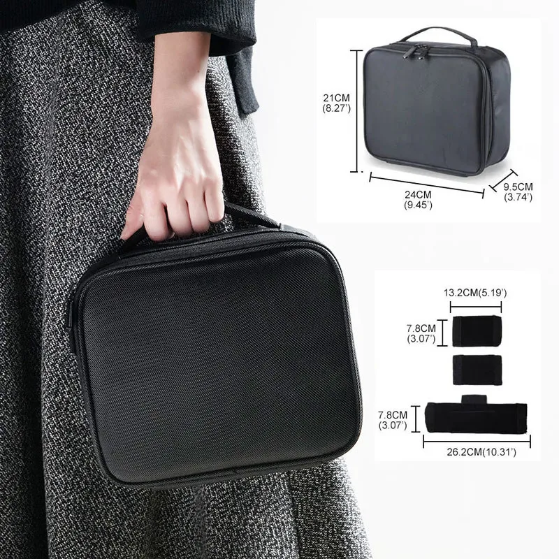 Women's Portable Travel Makeup Bag Waterproof Professional Embroidery Beauty Tool Storage Organizer Box New Arrival