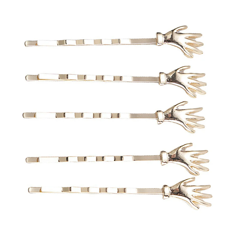 

5Pcs Alloy Hairpins Elegant Skull Clips for Girls Lightweight Durable Wedding Banquet Accessories Portable Extra Pins
