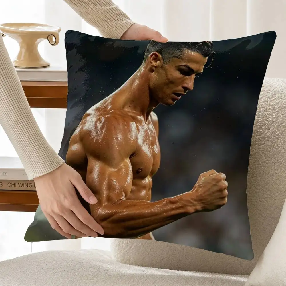 So Cool C-CR7 Cristiano Ronaldo Custom Double Sided Print Square Pillow Cushion Cover