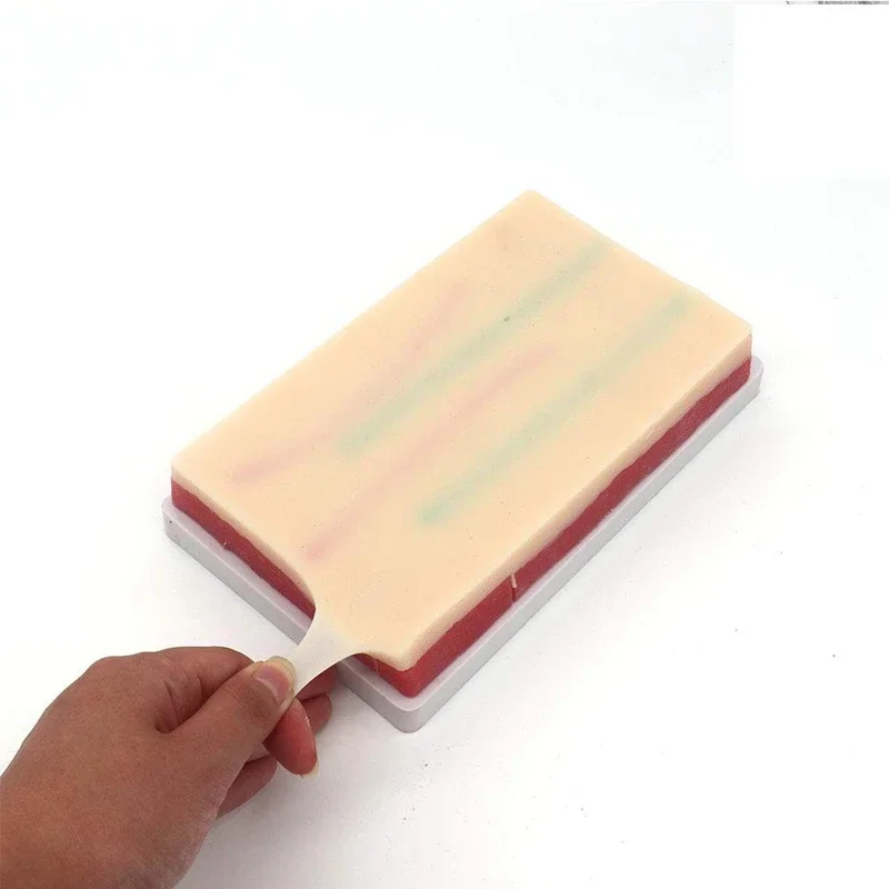Injection Training Pad Model Silicone Human Skin Suture Training Model Injection Practice Pad