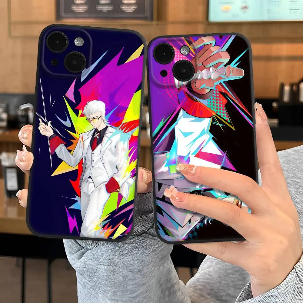 حافظة هاتف للرسوم المتحركة الصينية To Be Hero X لهاتف Apple iPhone 16,15,14,13,12,11,Pro,Max,Mini Wave Oil Back حافظة هاتف قصيرة