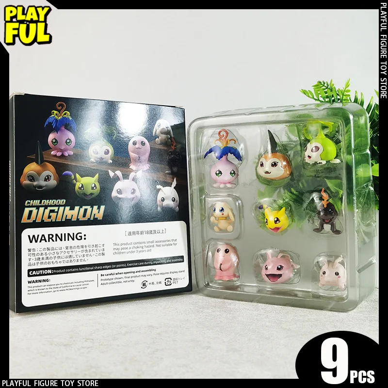 

Новинка в наличии Gk Digimon Adventure Infancy Digimon аниме фигурка Koromon Tunomon Mochimon Pyocomon Pukamon 9 шт. костюм фигурка игрушки