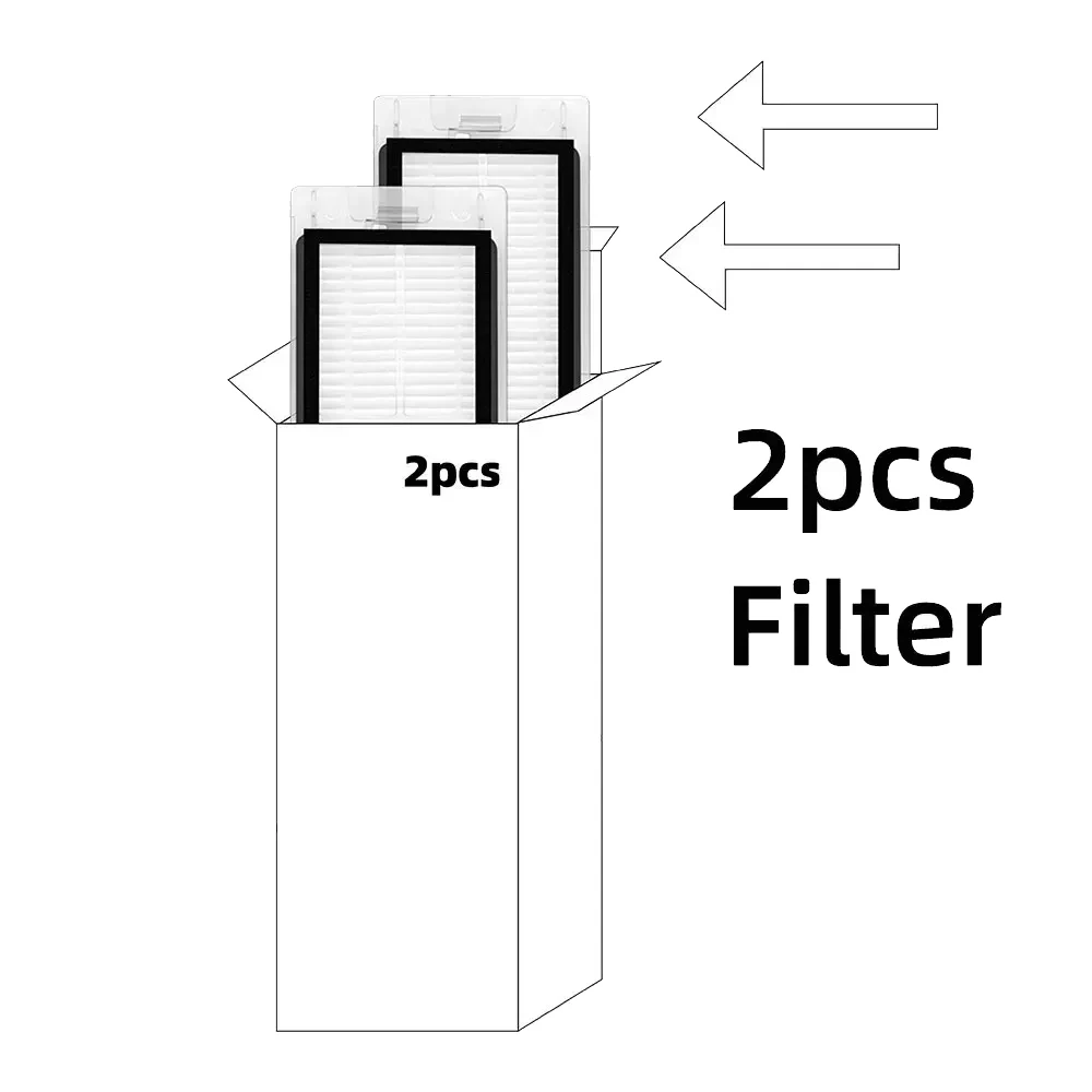 ملحقات لـ Dreame Bot L10 Prime / L10s Pro / L10 Pro ملحقات فرشاة جانبية رئيسية فلتر Hepa ممسحة قماش روبوت بديل