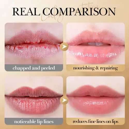 Imagen 2 del producto 1/3/5/10 Uds bálsamo labial de colágeno otoño e invierno bálsamo labial hidratante antigrietas mejora la hidratación plumando antienvejecimiento