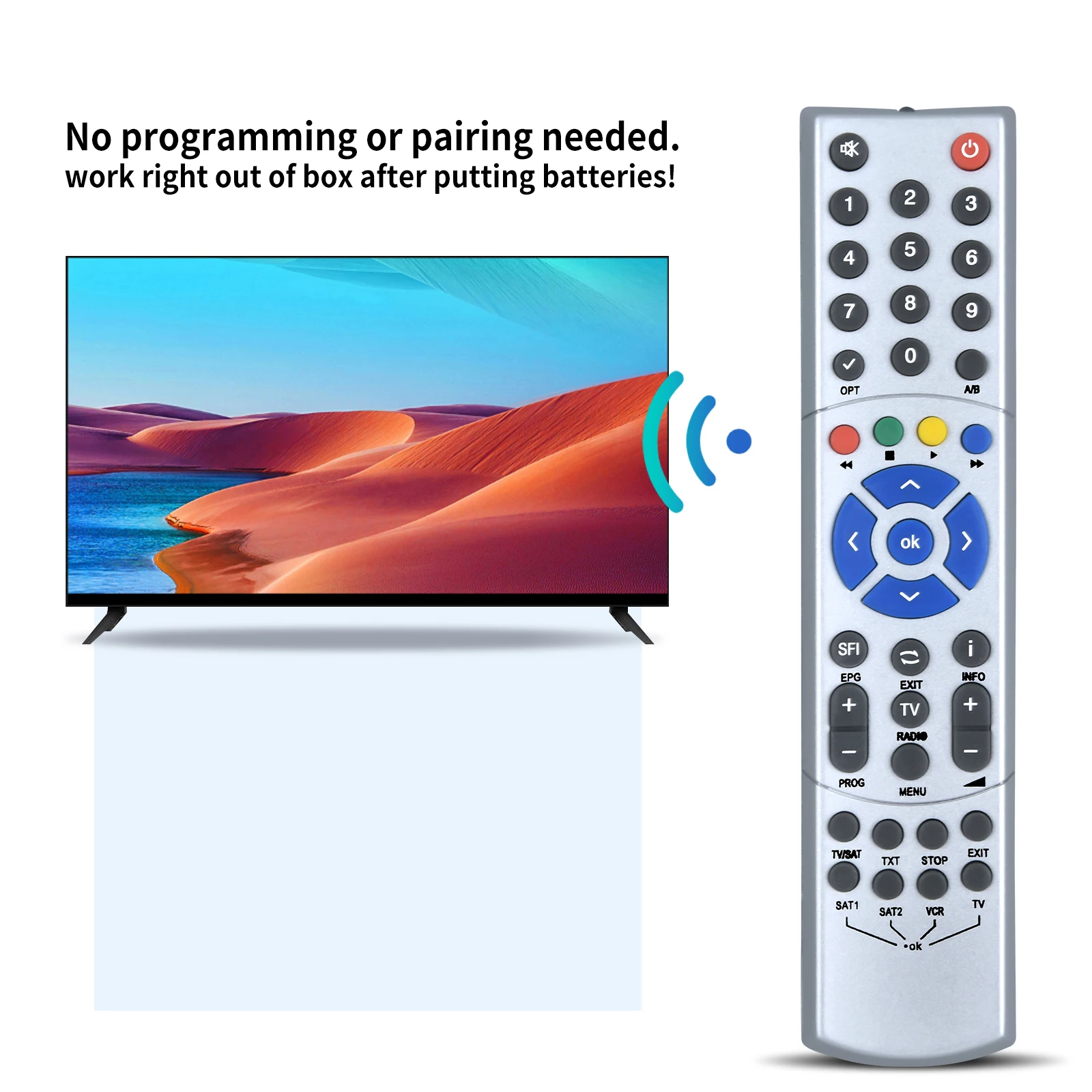 103TS103B ​ جهاز التحكم عن بعد لـ Technisat DigiBox Beta1 Beta2 D1 4S DIGIT MF-4K