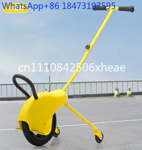 

Parent Child Unicycle with Training Wheels Seat Outdoor Camping Lightweight Kids Stroller Portable Walking Toy Car