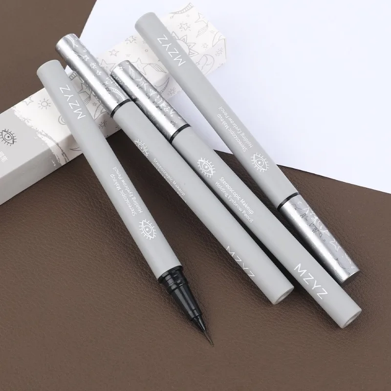 Matita per sopracciglia ultrafine Contorno Ombra Sdraiata Baco da seta Eyeliner Impermeabile Senza sbavature Matita per sopracciglia liquida colorata duratura