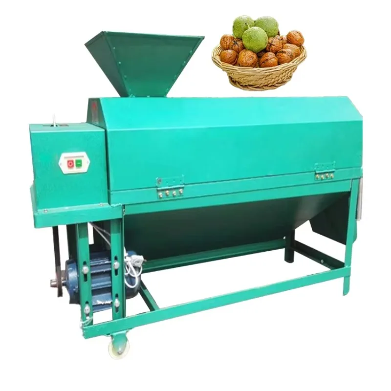 Customized Walnut Skin Removing Machine Walnut Green Peel Remove Machine Green Walnut Peeling Washing Machine