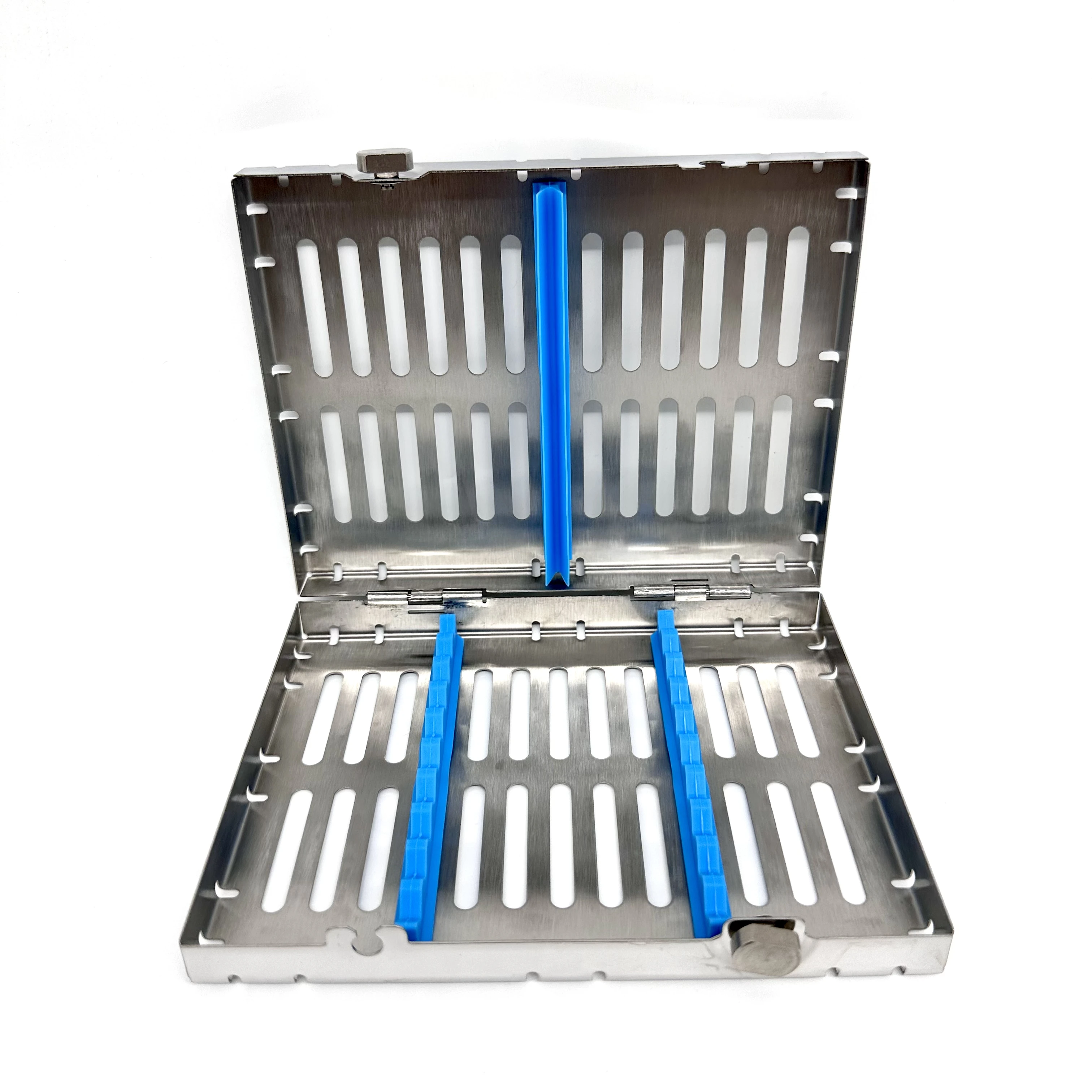 Den tal Steel Cassette 10 Instrument Autoclave Sterilization Tray Racks Box Power Source Machinery