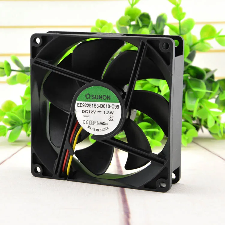 

NEW ORIGINAL EE92251S3-D010-C99 12v 1.3w 9225 92x92x25mm COOLING FAN RADIATOR