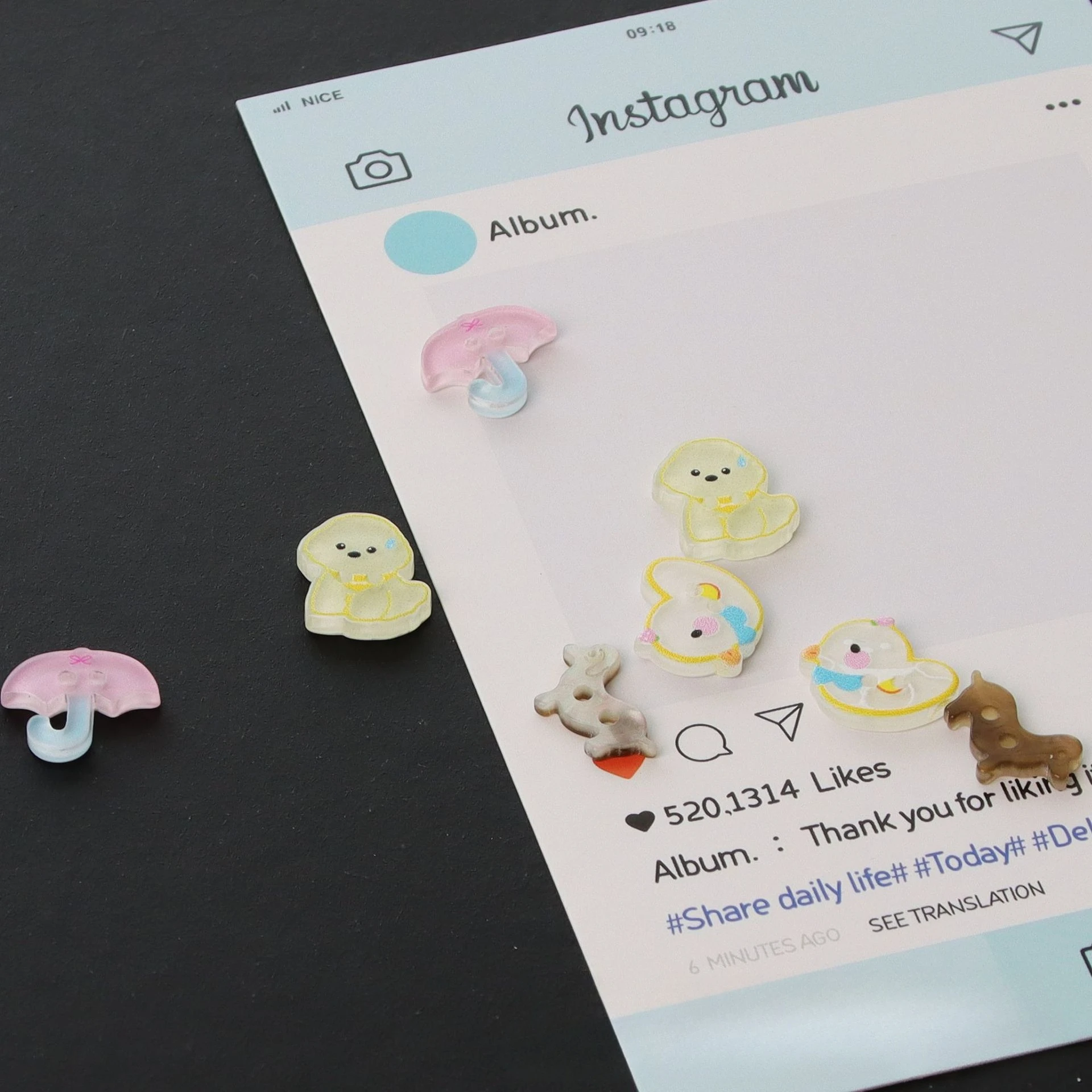 10 個かわいい漫画樹脂ボタン傘アヒル犬ボタンベビーキッズ衣 - Baby Clothing Sewing のレビューと価格