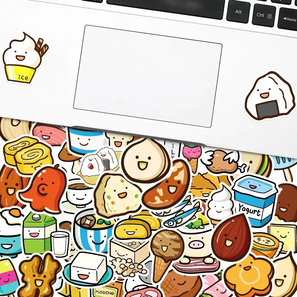 50PCS Fruit and Vegetable Dessert Food Kawaii Stickers Aesthetic DIY Laptop Phone Skateboard Motorcycle Car Waterproof Sticker