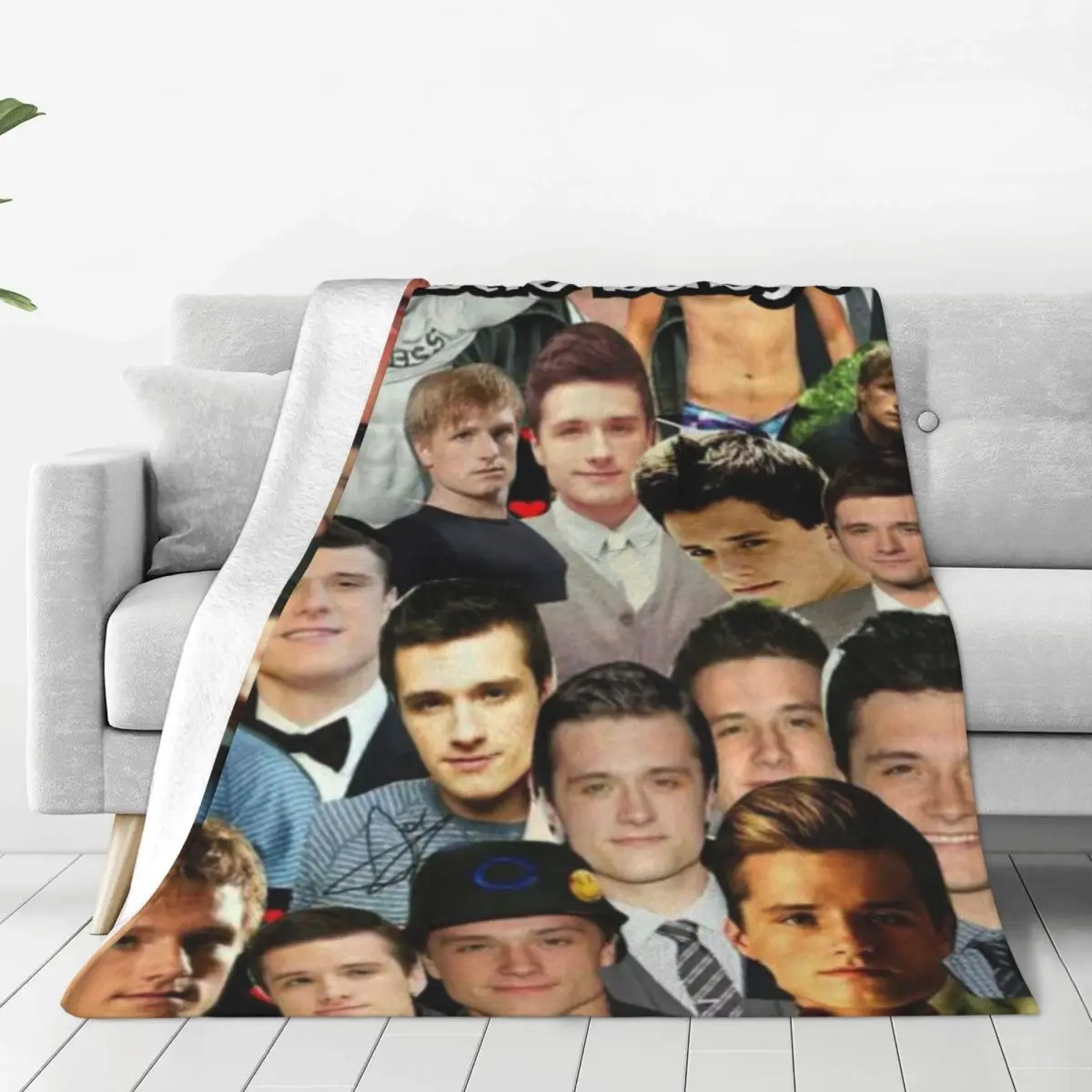 J-Josh Hutchersons Flannel Blanket Quality Soft Warm Funny Meme Throw Blanket Winter Travelling Outdoor Funny Bedspread