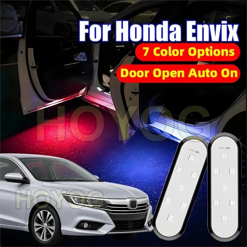 Fit for Honda Envix 2018-2026 USB Rechargeable Car Door Warning Light with Automatic On/Off and Easy Stick-On Installation