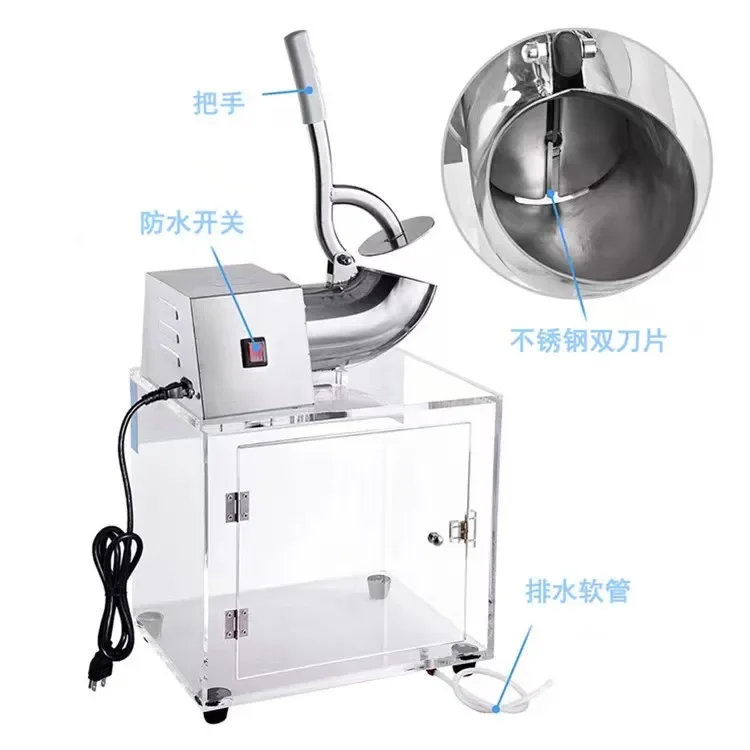 economic summer Snow cone maker  party hotsell popular acrylic manual ice crusher & shavers for home manual