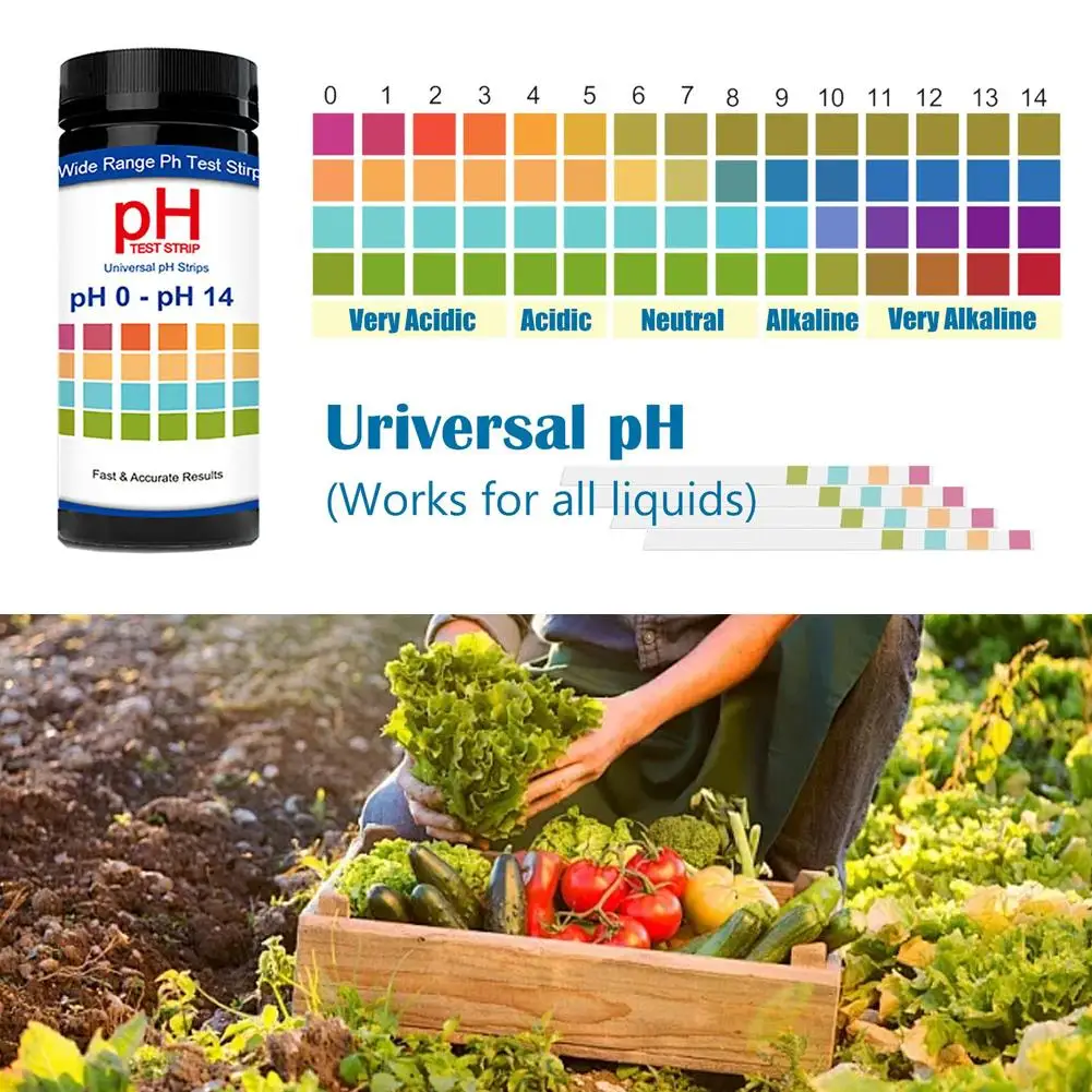 100x التربة متر مختبر درجة الحموضة المياه الرطوبة ضوء اختبار متر عدة حديقة المروج النباتات حموضة التربة شرائط الاختبار أداة الاختبار #4