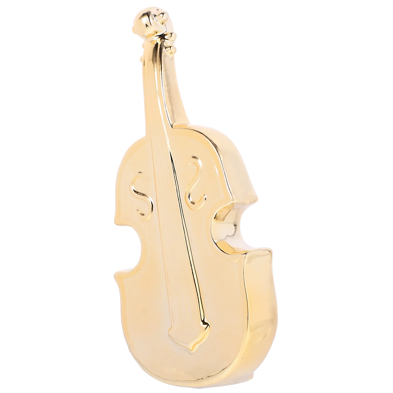 

Ceramic Cello Musical Instrument Ornament Desktop Decoration Vintage Realistic Home Office Dormitory Artware Photo Prop