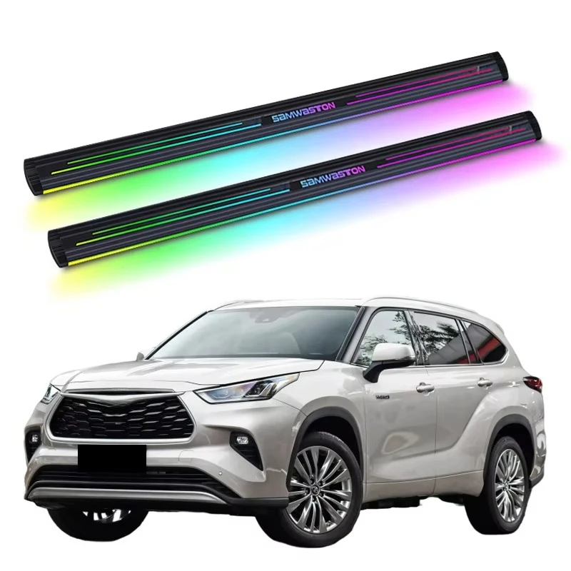 

Electric Running Boards Retractable Aluminum Alloy LED Lights For Wildlander 2020-2024 Side Steps with Carry Bag