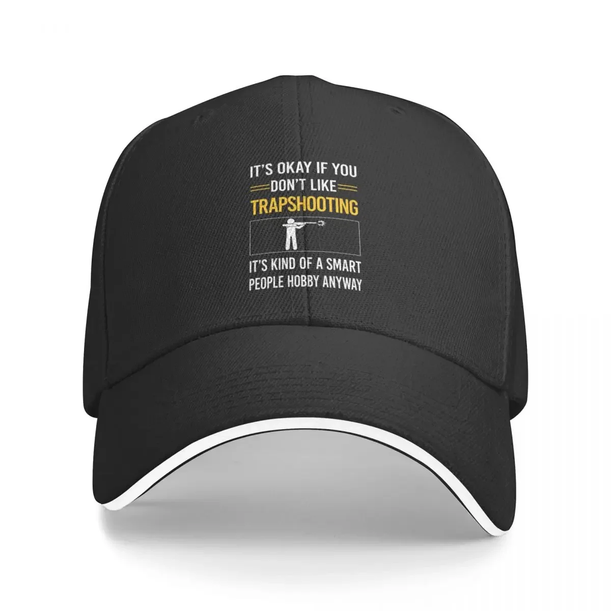 Funny Smart People Trapshooting Trap Shooting Clay Target Shooting Baseball Cap custom Hat sun caps For Women 2025 Men's