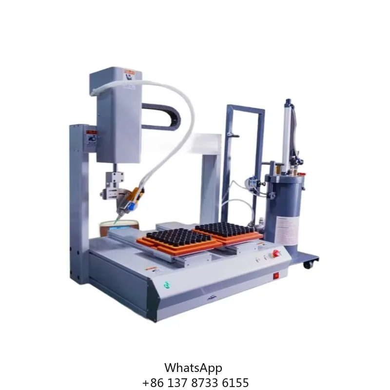 

High-Speed Desktop AB Glue Dispensing Robot Graphical Trajectory Spreader Machine For Manufacturing Plant 1-Year Warranty