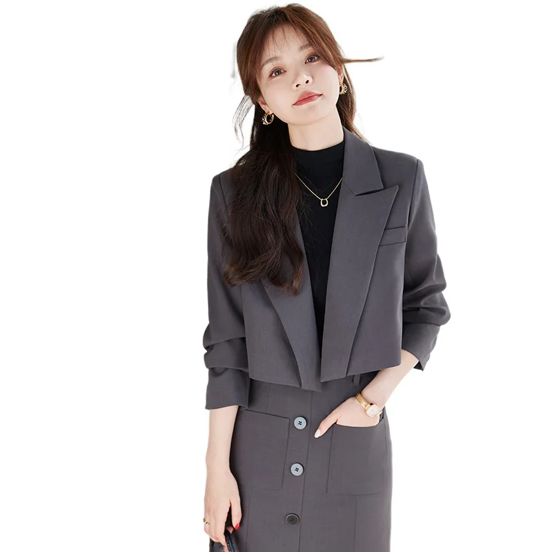 High-end Women's Suit Set2024Spring New Fashionable Elegant Petite Short Blazer Jacket for Socialites