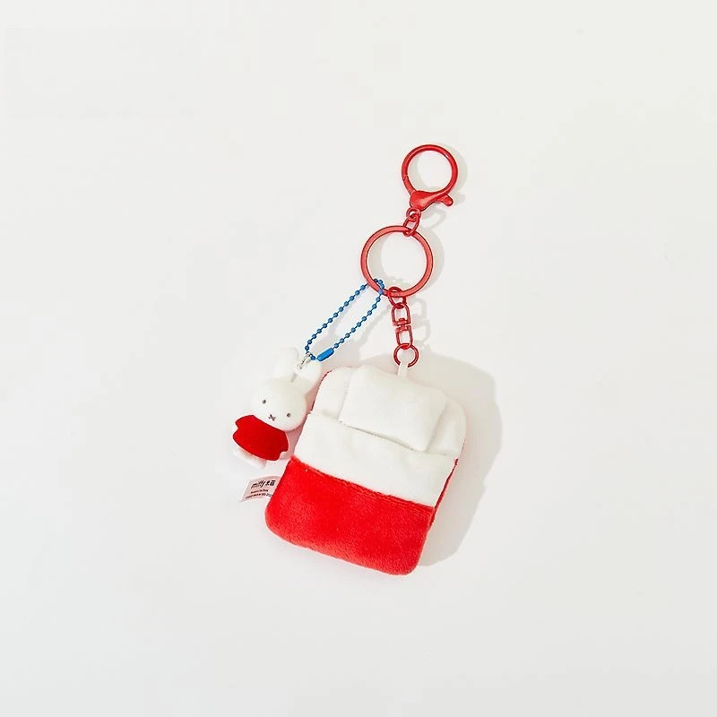 미피 플러시 참 크리에이티브 트렌드 키체인 부드러운 플러시 장난감 귀여운 백팩 장식품 휴일 선물 소년 소녀용