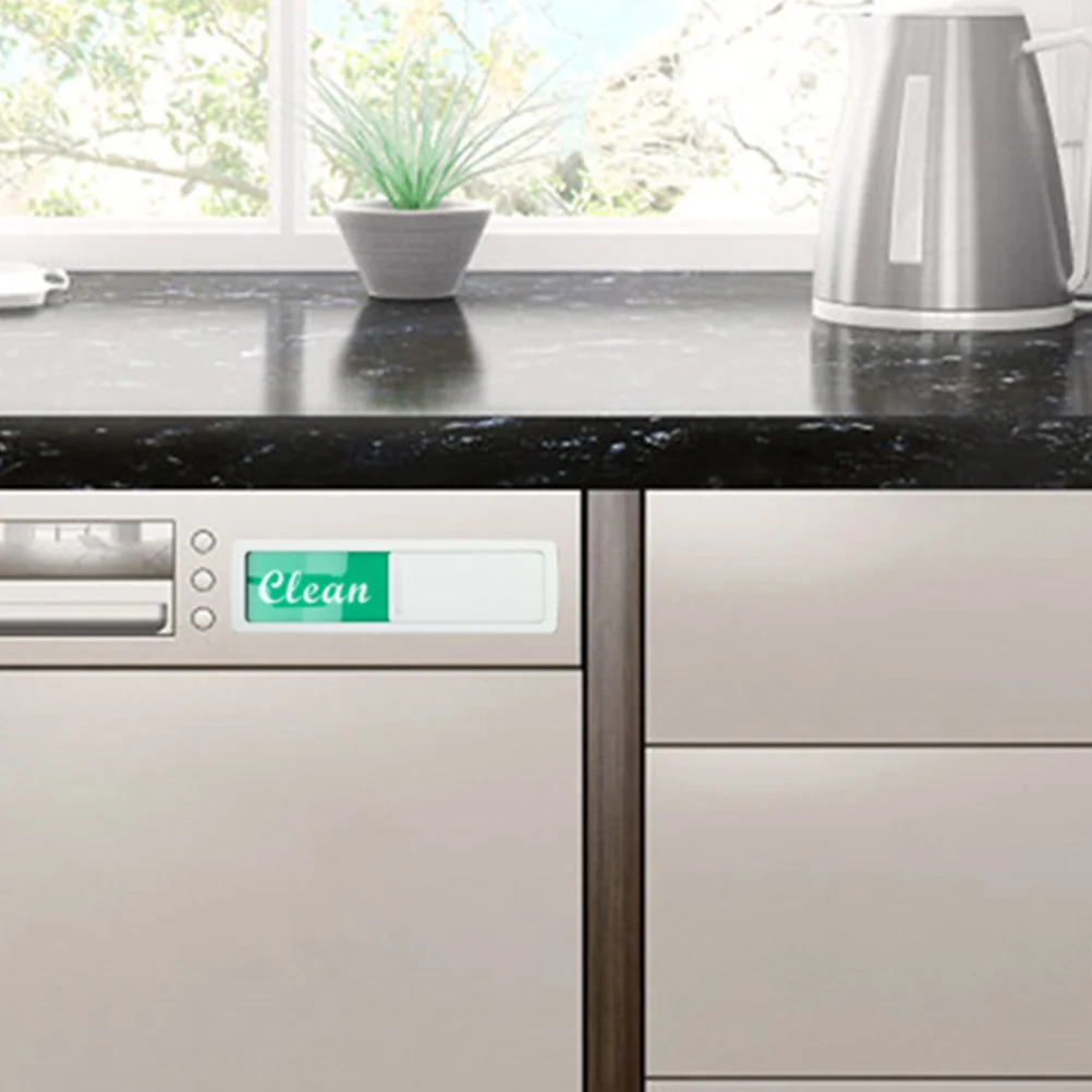 

Dishwasher Clean Dirty Magnet Sign Magnetic Double-Sided Sliding Indicator Lightweight Kitchen Gadget Home Cleaning