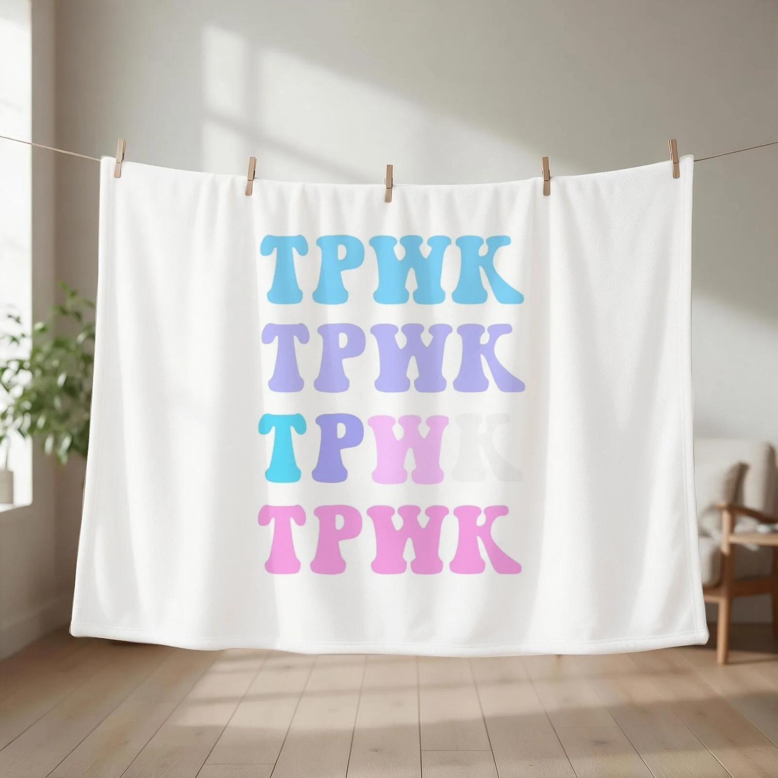Tpwk sticker, + more Throw Blanket couch cozy soft plush fuzzy picnic outdoor blanket