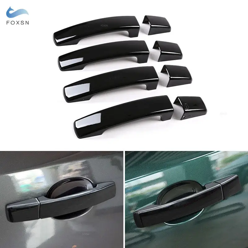 

Glossy Black Car styling Exterior Door Handle Cover Trim For Land Rover LR2 Range Rover Sport Discovery 3 LR3 Freelander 2