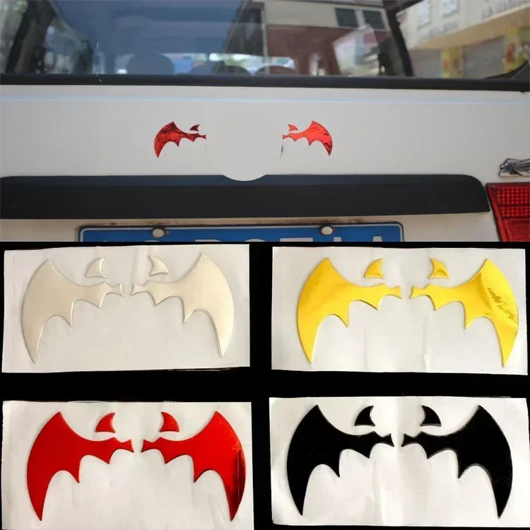 Auto 3d Aufkleber Batman Muster Wunder Auto Logo Horn Aufkleber wasserdicht universell geeignet für Volkswagen für Toyota für Honda