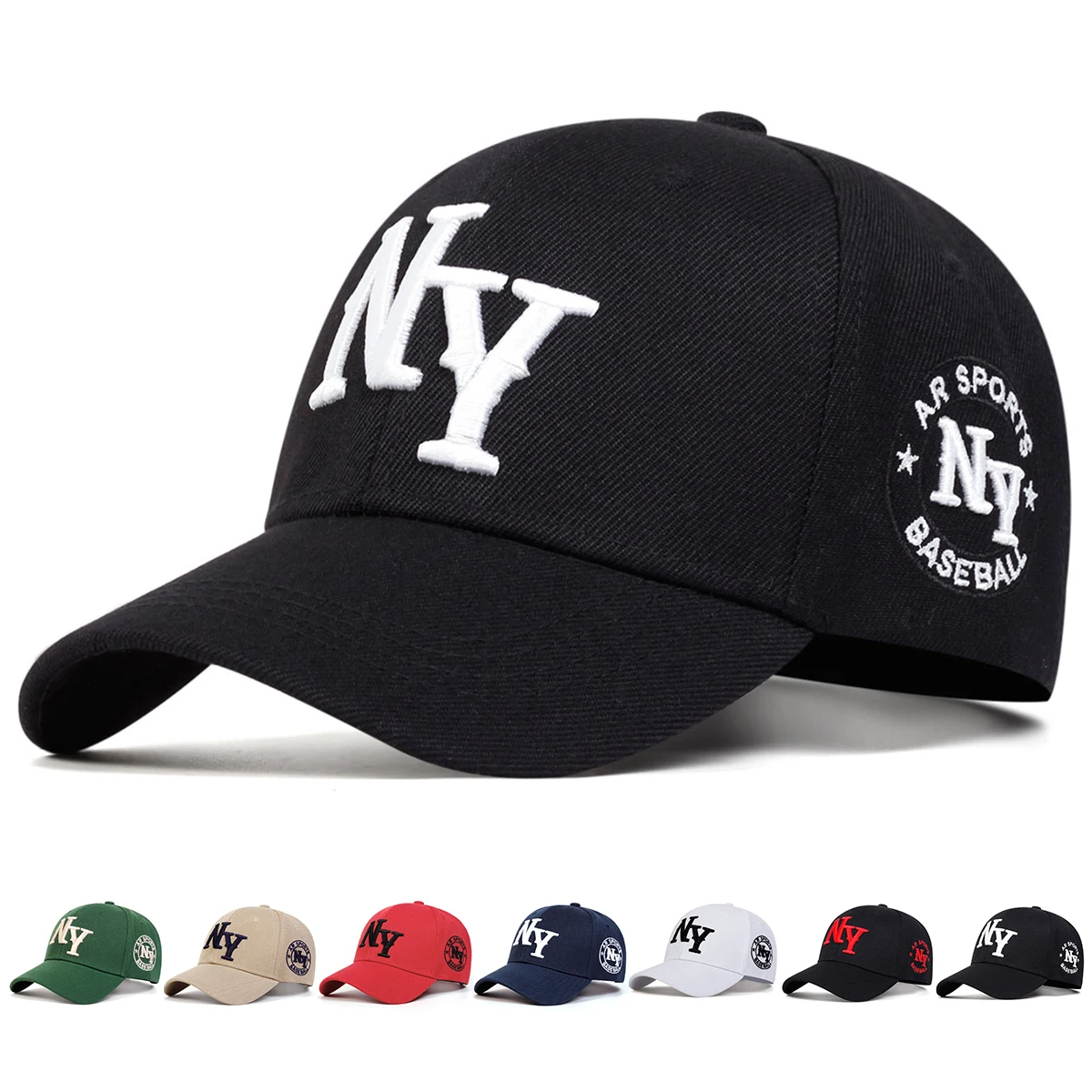 Fashion Letter Embroidery Hip Hop Hats Outdoor Adjustable Casual Baseball Caps Sunscreen Hat
