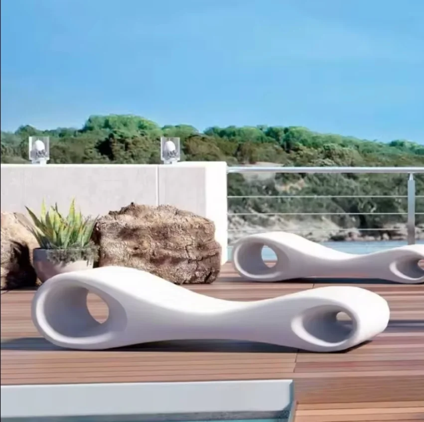 Tumbona para balcón, sillas de piscina al aire libre, cama de Sol para Patio, silla de salón de playa, cama de día al aire libre, SPA