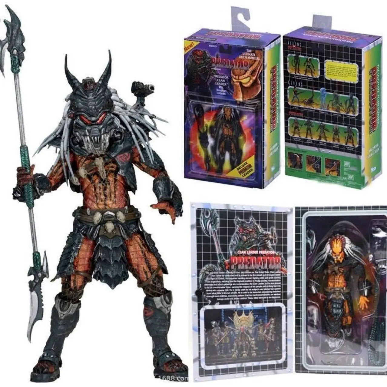 

【In Stock】NECA Predator Clan Leader Kenner Tribute Version 7-inch Action Figure Anime Model Toy Collection Gift Ornaments