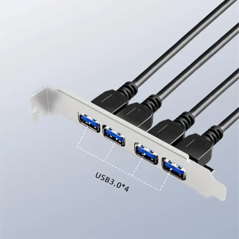 G6DD 4 Port USB to 19Pin 20Pin Converters Computer Cable Connectors Motherboards Adapter Cable Motherboards Front Panel